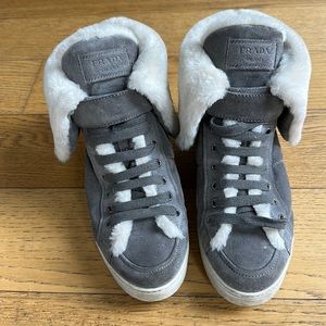 Prada Fur Lined Shoes